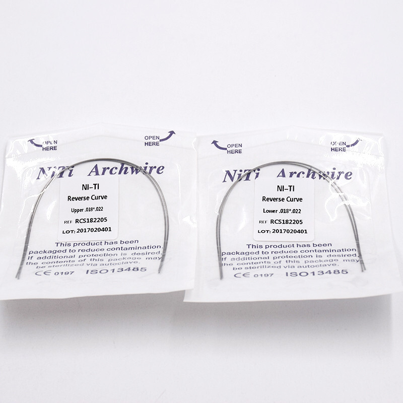 Dental Ortho Super Elastic NITI Arch Wire Reverse Curve Round/Rectangular True