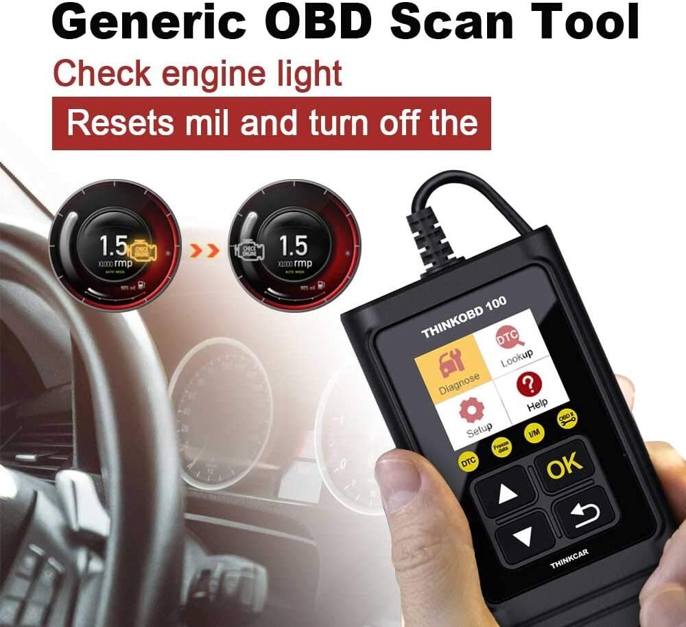 ThinkCar THINKOBD 100 OBD2 Scanner, OBD2/ EOBD Car Code Reader