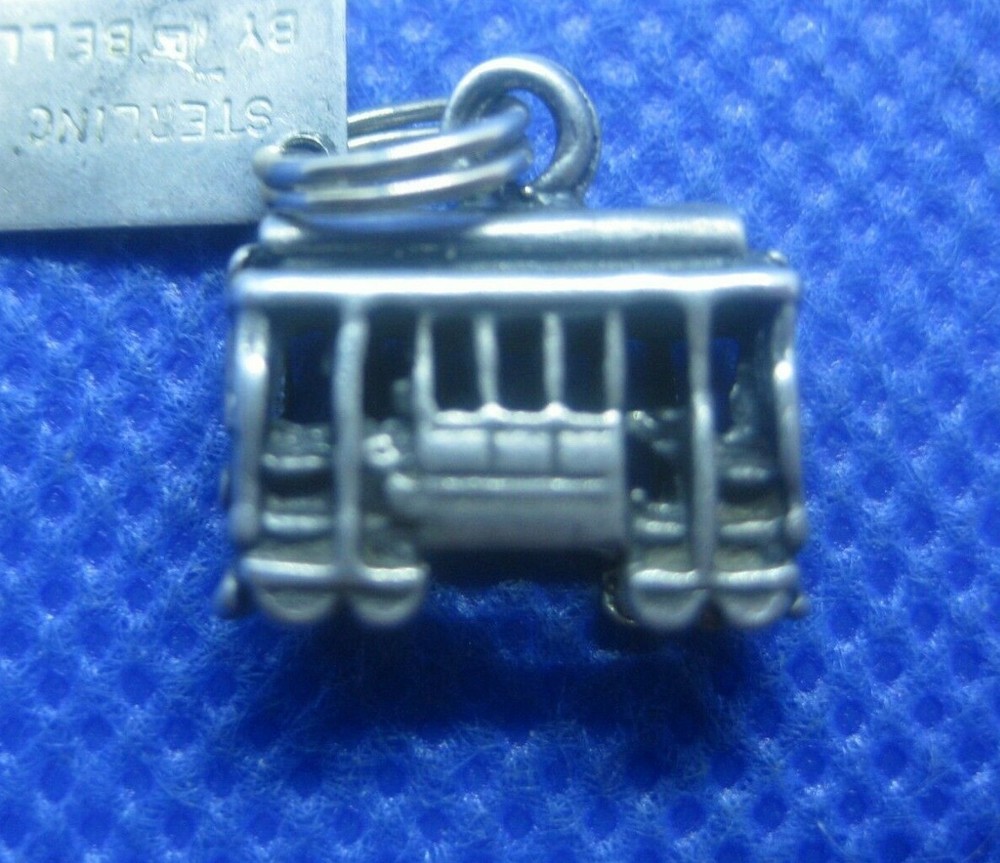 Sterling San Francisco Cable Car Charm