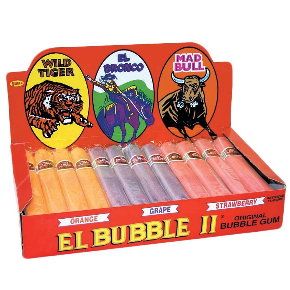 Dubble Bubble El II Gum 36 Count (Pack of 1), Assorted,Orange