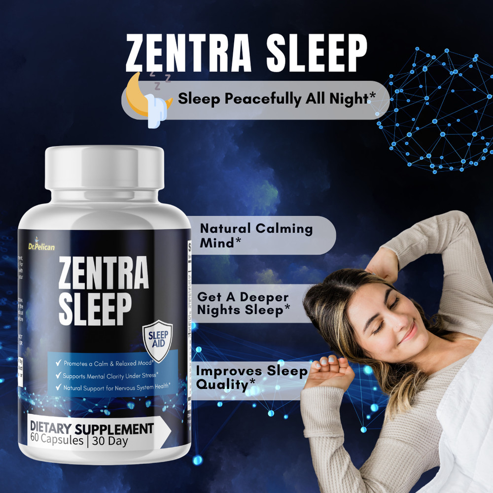 Zentra Sleep- Sleep & Brain Support- 60 Capsules