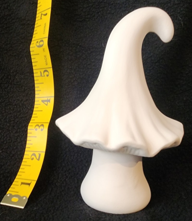 Ready to Paint Ceramic Bisque Mushroom