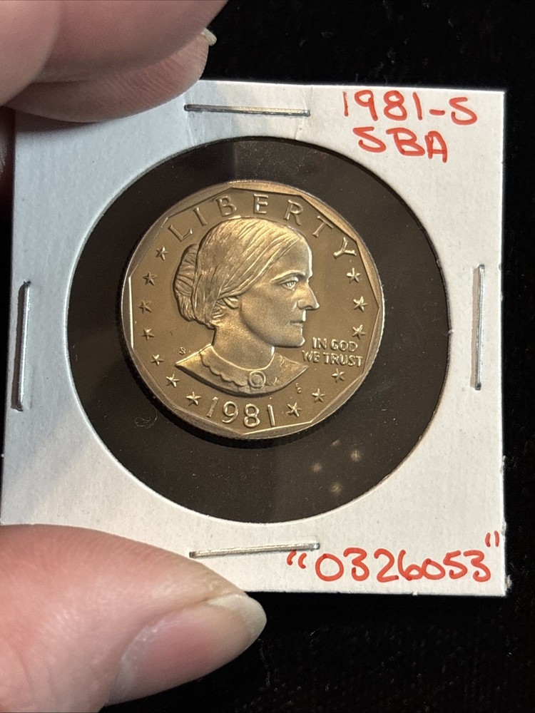 1981 S Susan B Anthony Dollar Proof “0326053” SBA $1