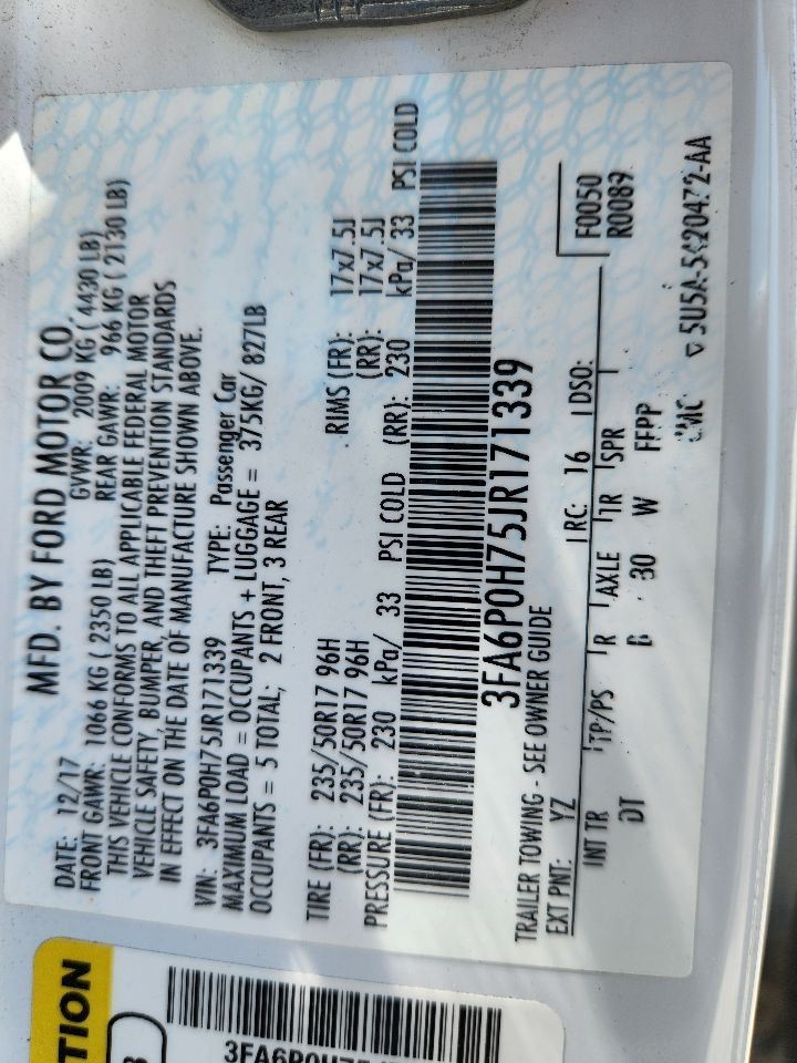 2017-2020 Ford Fusion Front 4.2" Dash Display Screen