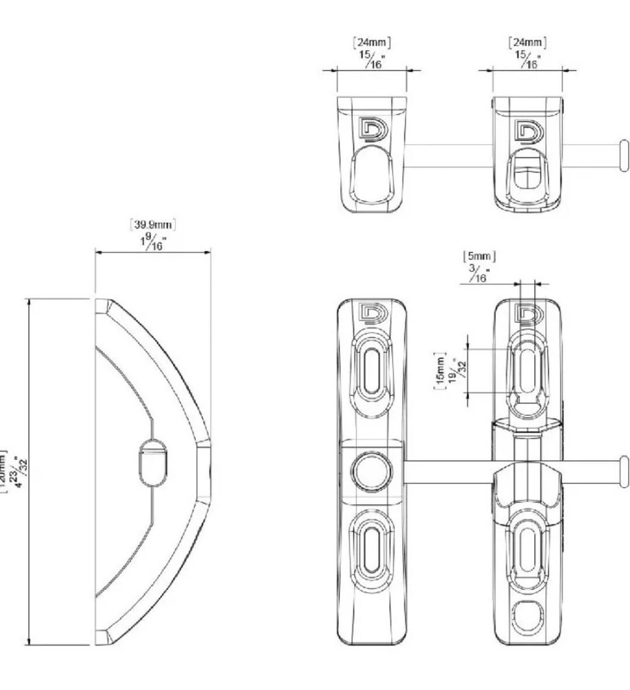 D&D TECHNOLOGIES TL01 T-Latch Action Gate Latch, Padlock Gravity Gate Latch