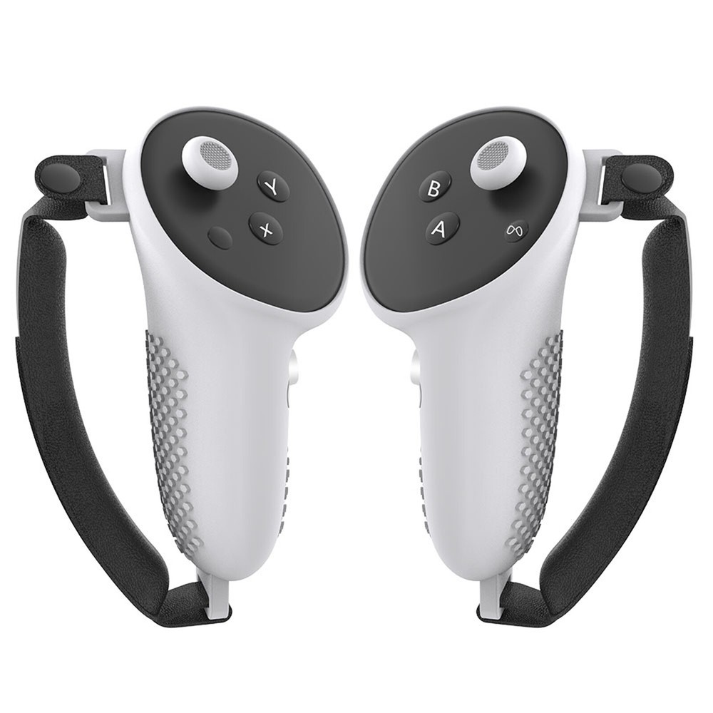 Anti-slip Silicone Handle Case Cover with Hand Band For Quest 3 Controller