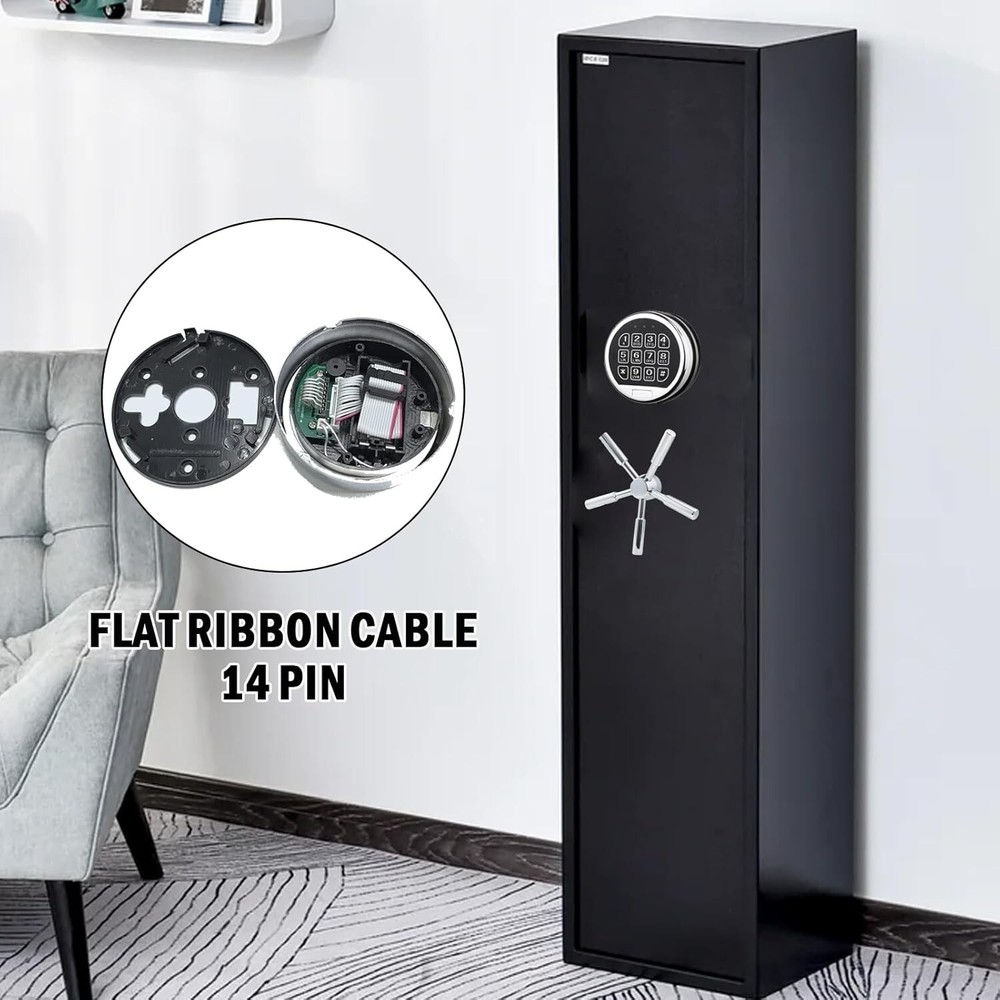 High quality Gun Safe Lock Replacement Chrome Keypad With Solenoid Lock