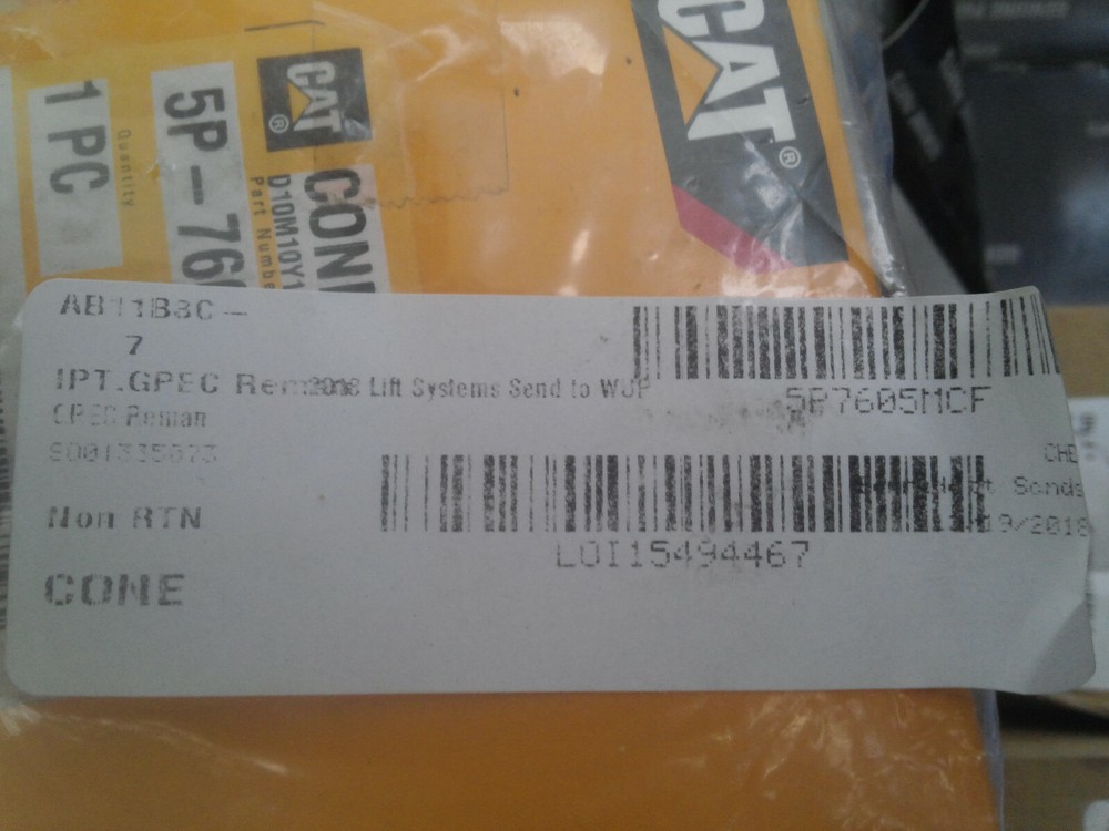 CATERPILLAR BEARING - CONE 5P7605 NEW OEM