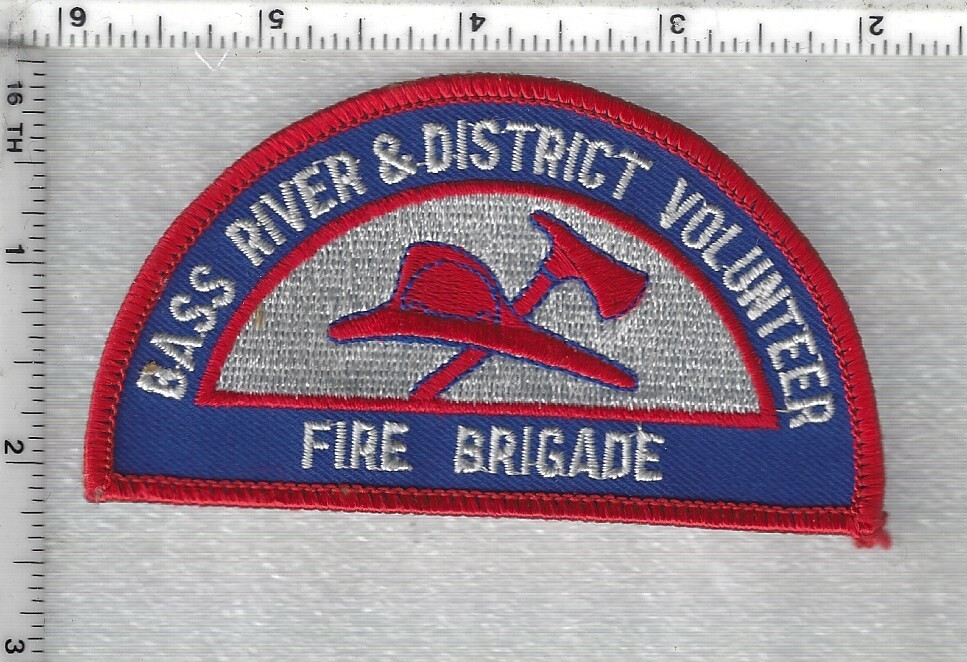 Bass River & District  Volunteer Fire Brigade  (Nova Scotia, Canada)  Patch