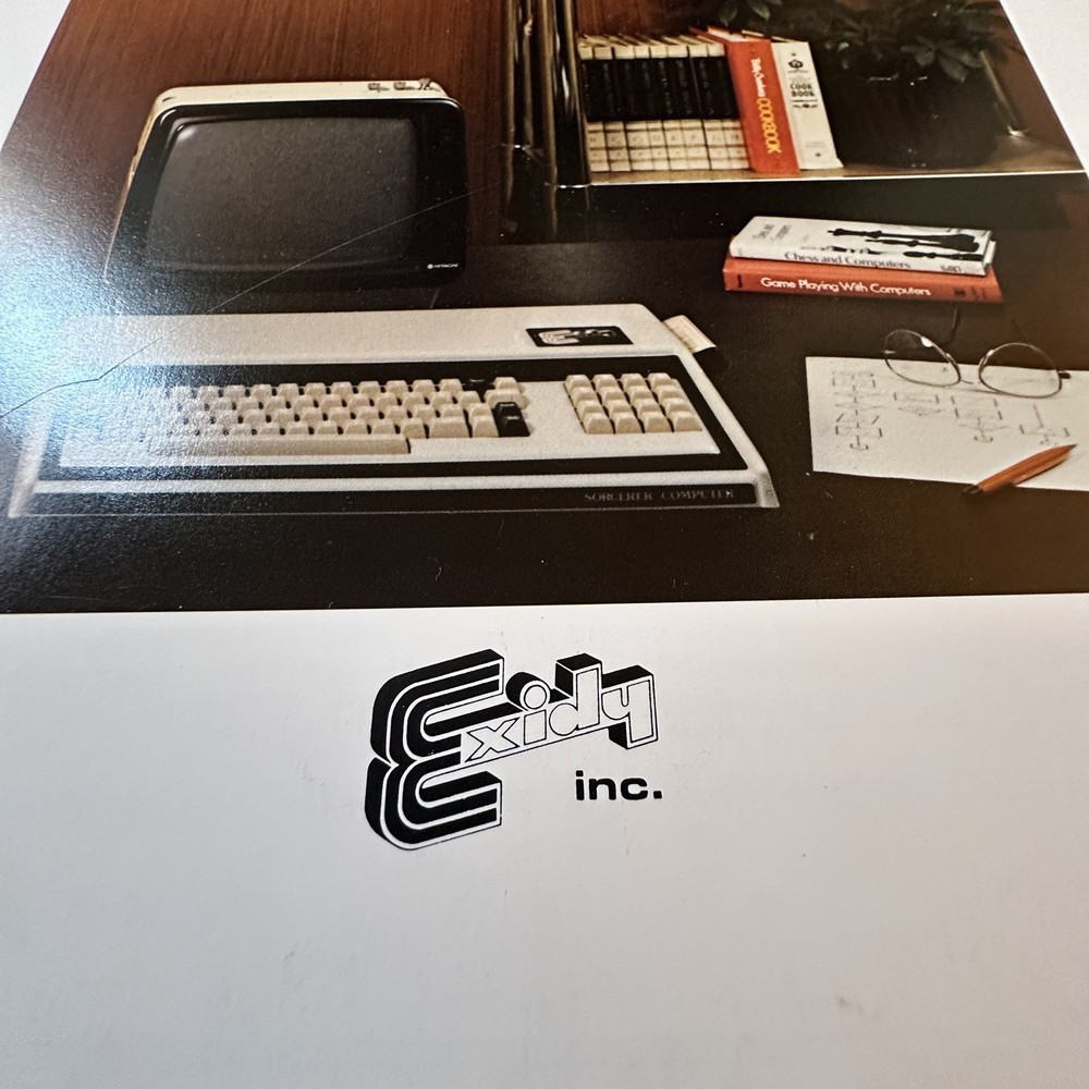 Exidy Sorcerer Computer Speaks Programmable Brochure 1979 PC Print with Insert