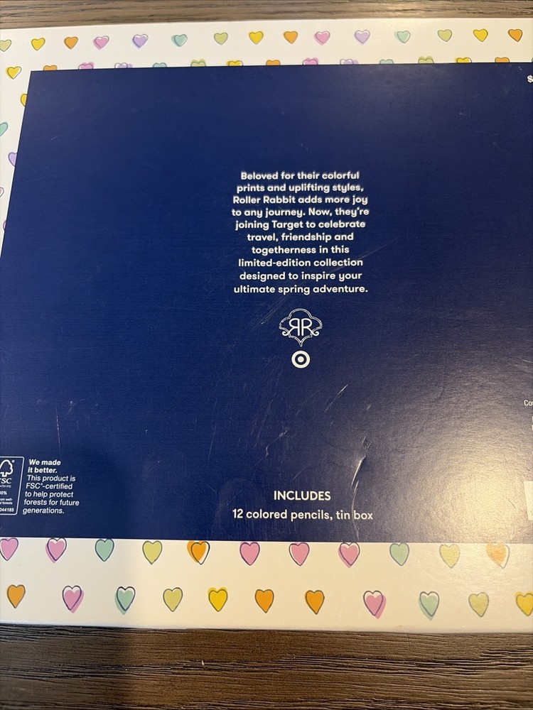 BRAND NEW TARGET EXCLUSIVE ROLLER RABBIT COLORED PENCILS SET