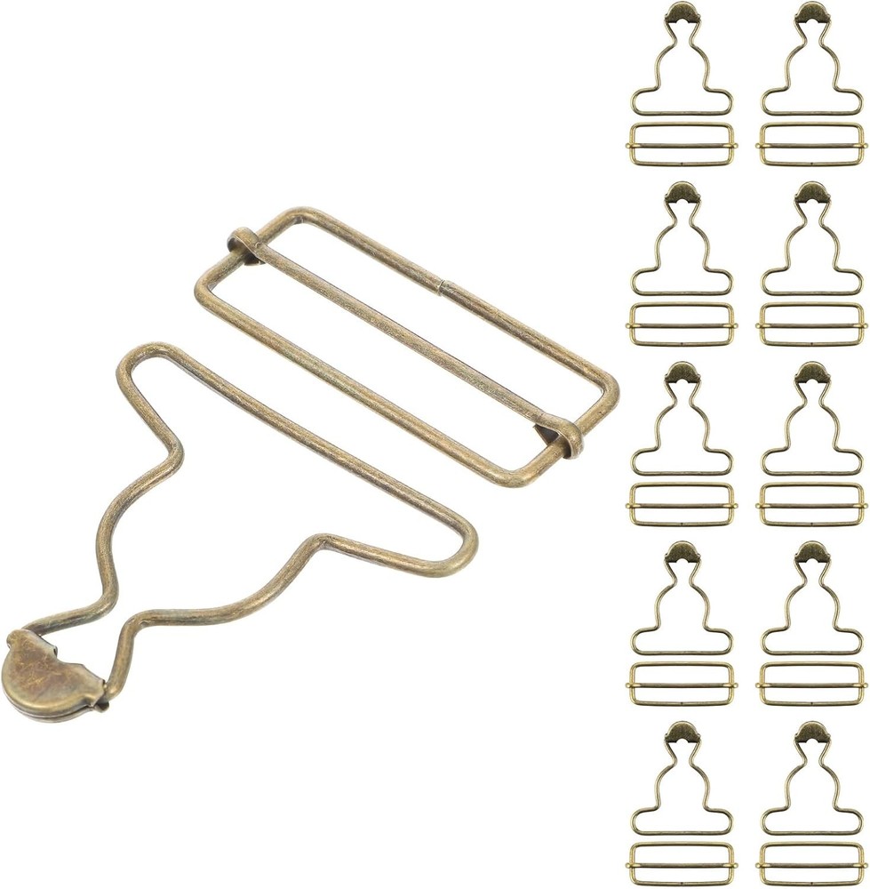Lusofie 2 Inch Overall Buckle 10 Pair Replacement Adjustable Clasp Hardware