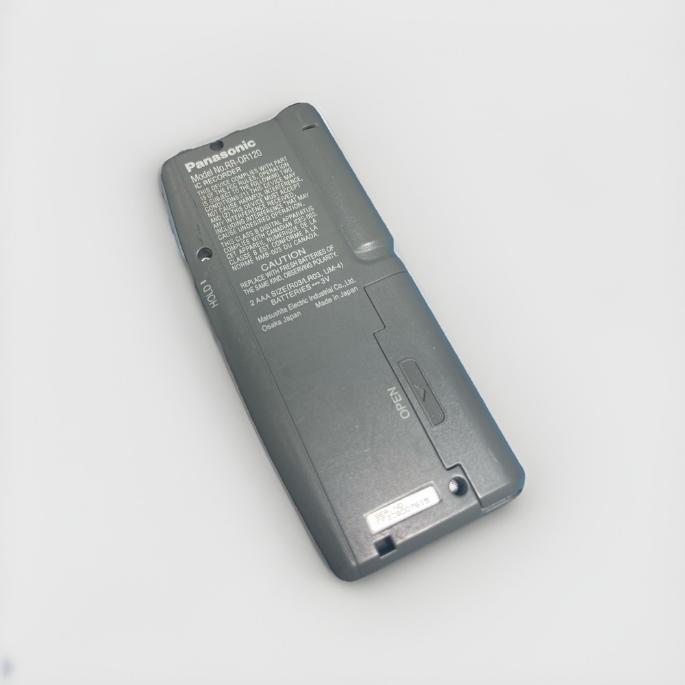 Panasonic RR-QR120 IC Digtal Voice Recorder Tested Working