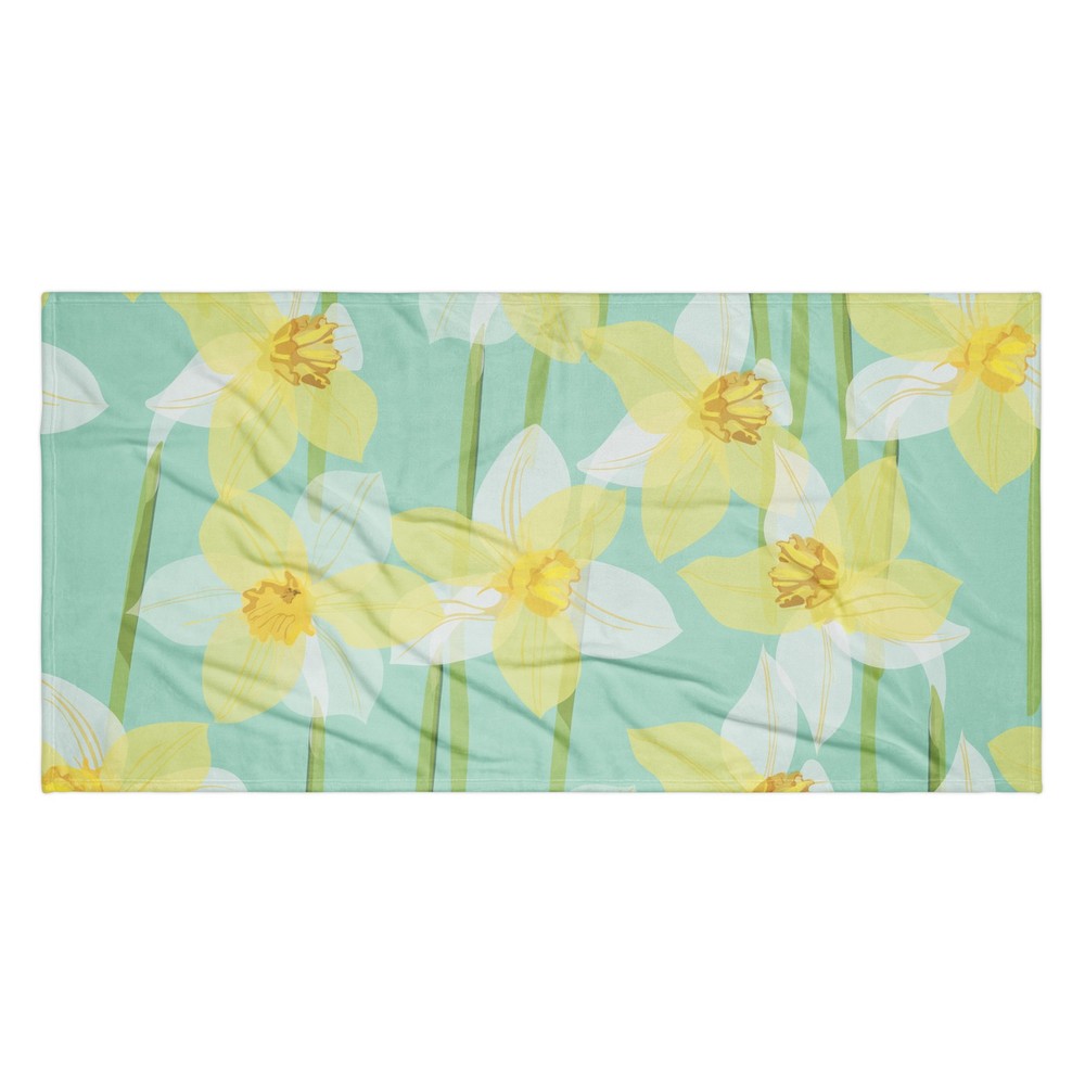 Big Daffodils Beach Towel