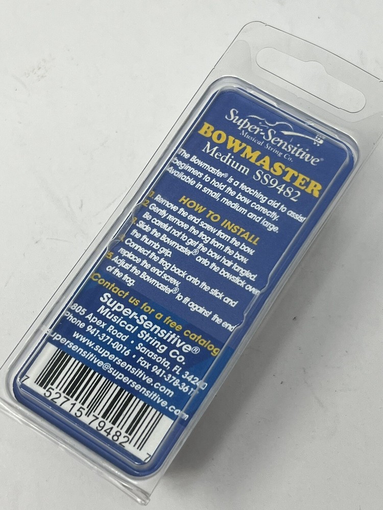 Bowmaster Super Sensitive Musical Teaching Aid Device To Hold Bow - Size Medium