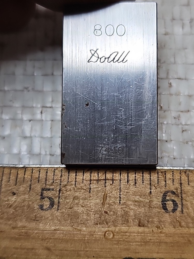 DoALL .800" RECTANGULAR GAGE BLOCK NO. 7440