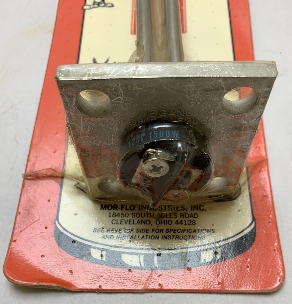 Low Watt Density Electric Water Heater Element Kit XE-13 1500 Watts 118 Volt NOS