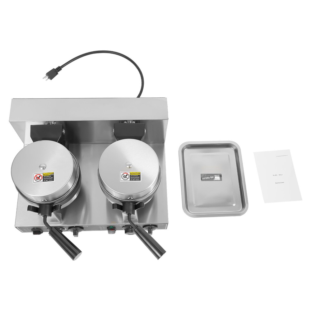 Double Head Waffle Maker Electric Digital Muffin Baker Waffle Making Machine NEW
