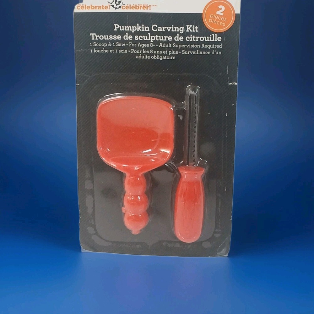 " NIP " 2 Piece Pumpkin Carving Kit " Great Gift Idea "