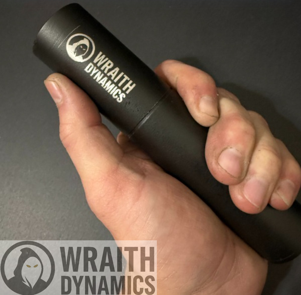 WRAITH Dynamics 6" Linear Compensator Shroud – Matte black 6061 aluminum
