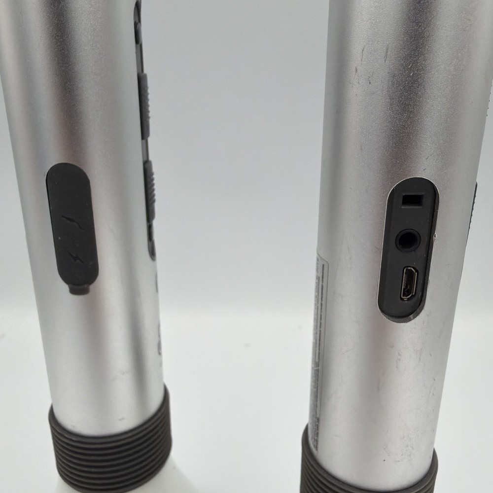 2x Singing Machine SMM475 Wireless Bluetooth Karaoke Microphones – Tested & Work