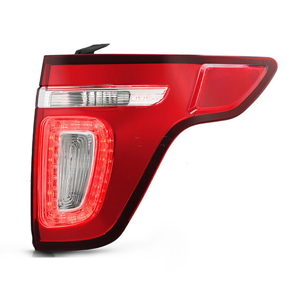 LED Tail Light For 2011-2015 Ford Explorer Red Clear W/ Bulbs Right Passenger RH
