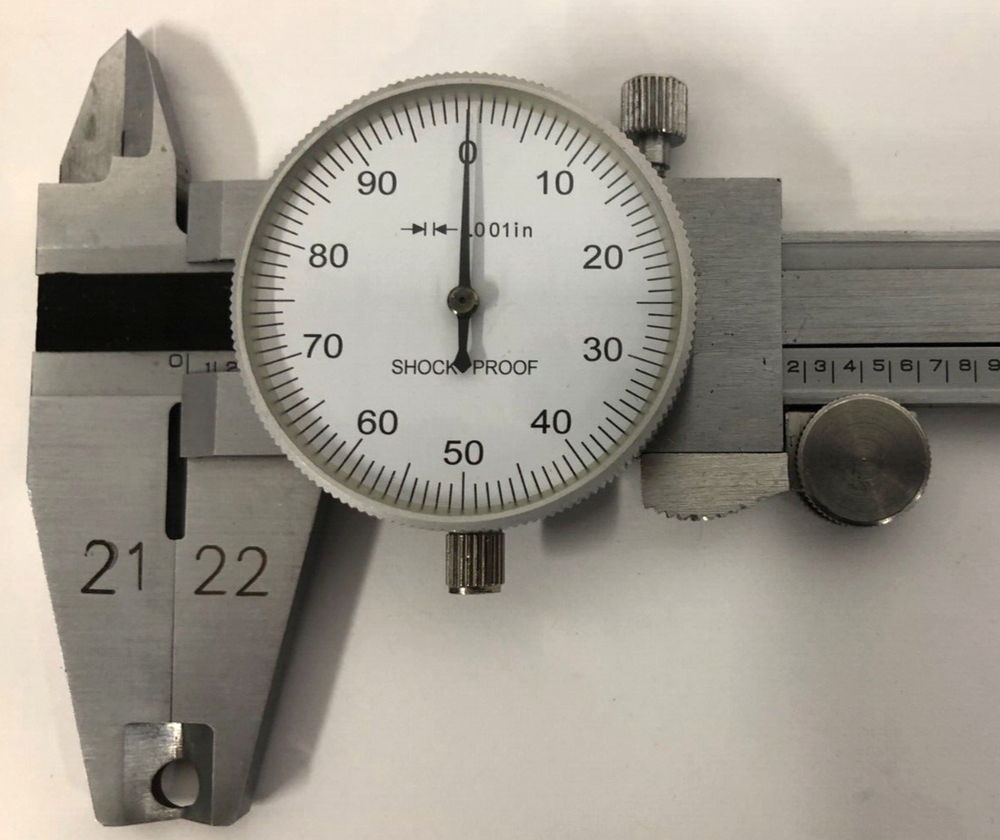 Value Dial Caliper, CORG-Type Modified Jaws 0-6" Range, .001" Graduation