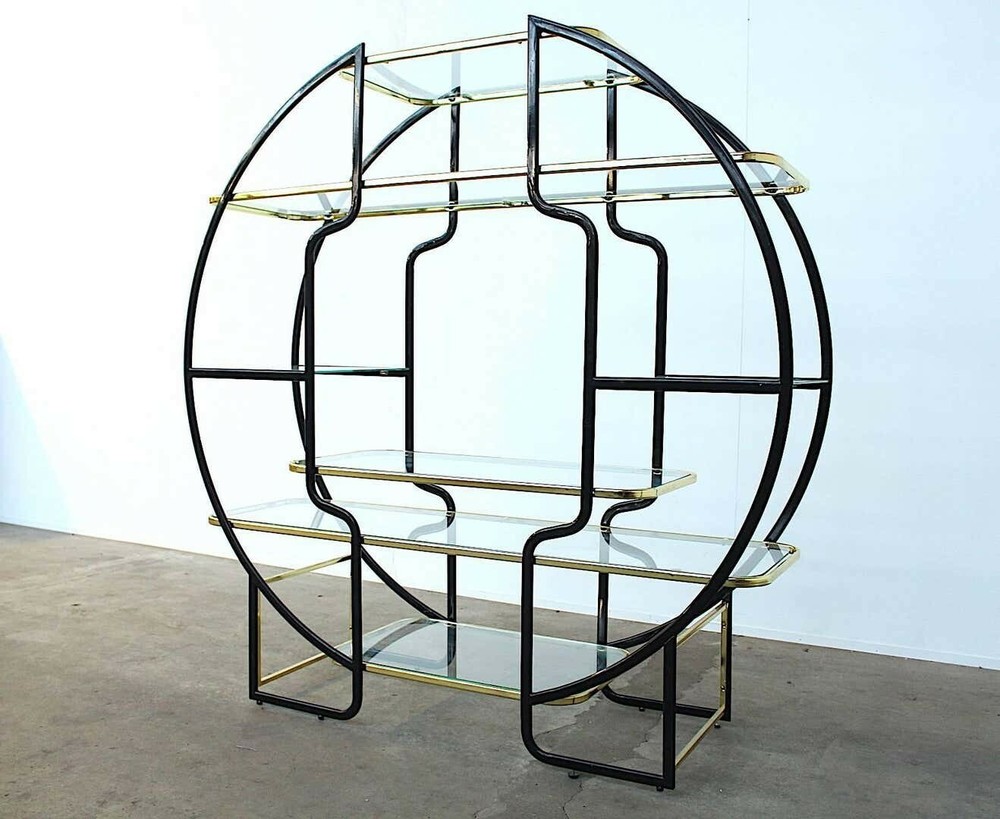 Hollywood Regency Luxury Etagere Shelf