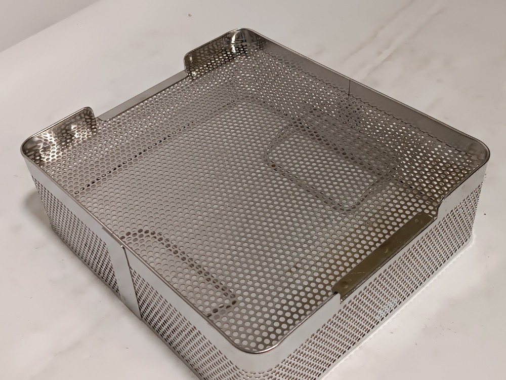 3 Round 7.25" Universal Metal Filter Retention Plates & Sterilization Container