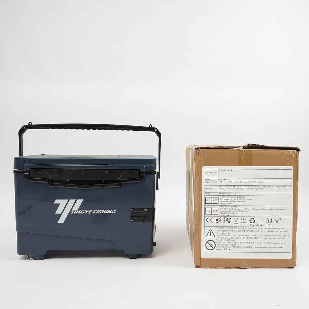 Fishing Tackle Box Bait Storage 32L Outdoors Light Rectangle Box 250kg Load