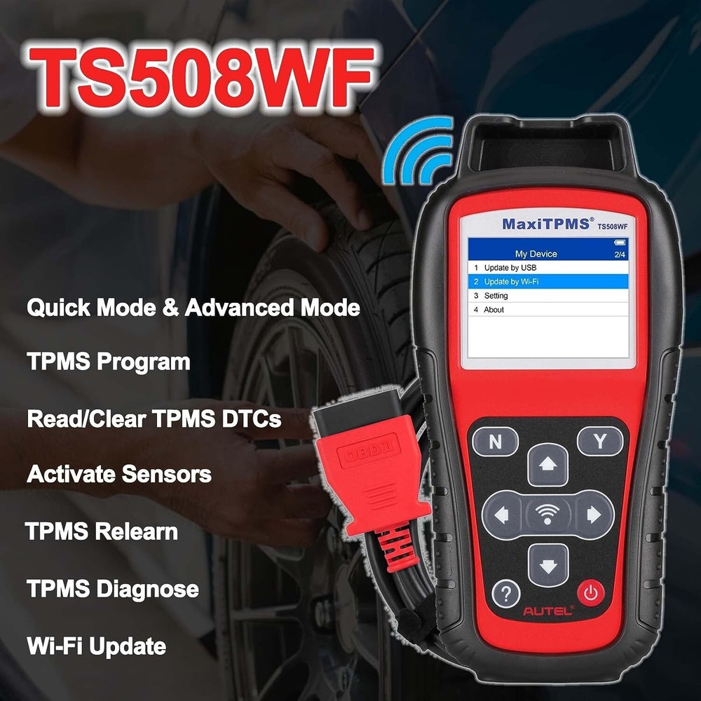 Autel MaxiTPMS TS508WF TPMS Relearn TPMS Sensors Activate Reset Programming Tool