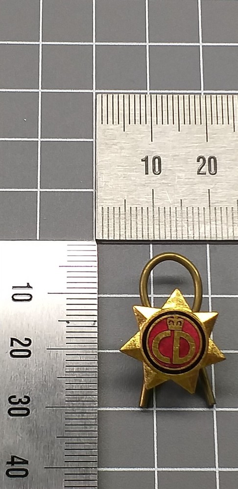 Civil Defence CD - Lapel / button hole Pin