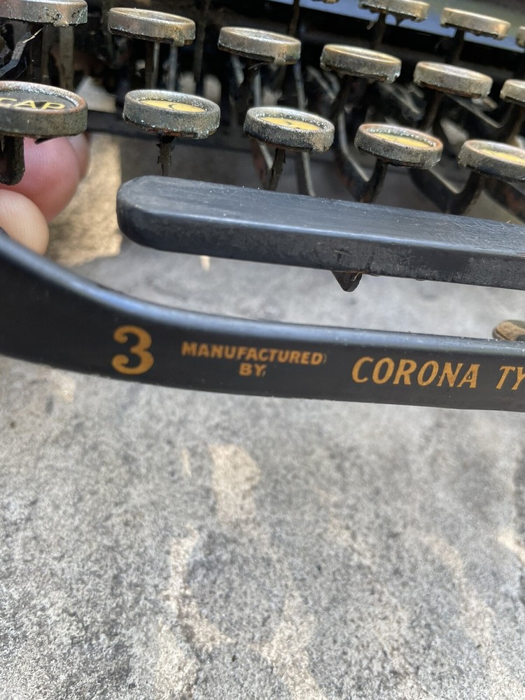 Corona No 3 Special Folding Model Typewriter Ca. 1911