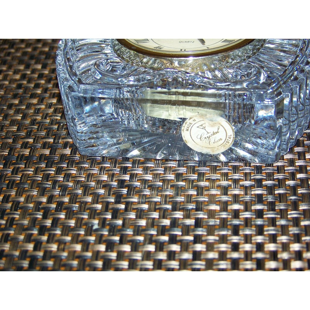 Crystal Clear Glass Clock