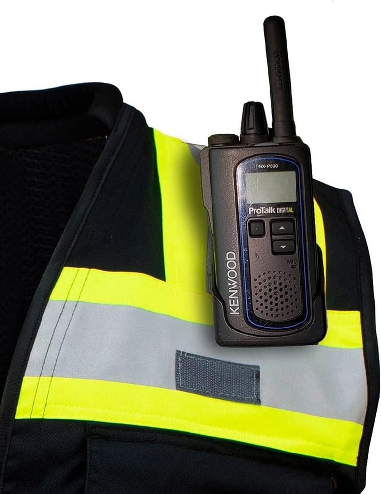 Class 2 Surveyors Vest, Tablet Pockets, Black