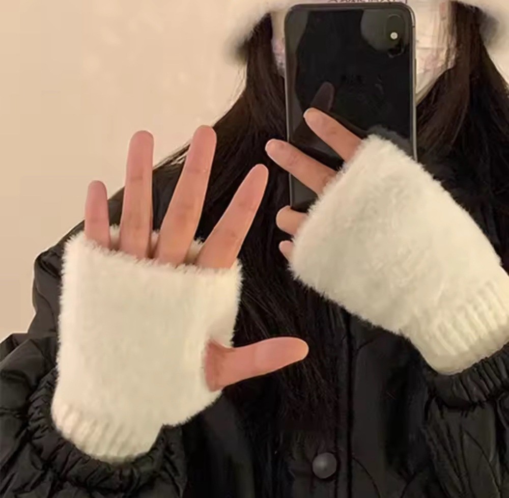 winter gloves women Half Hand