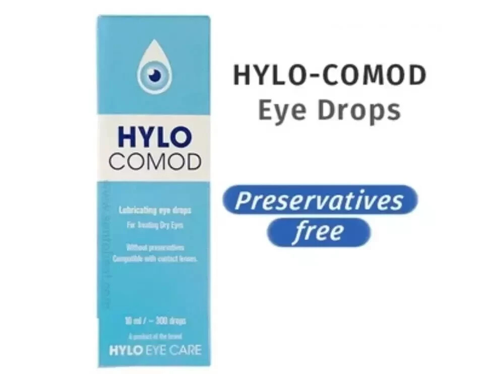 3 x HYLO COMOD EYE DROPS 10ML