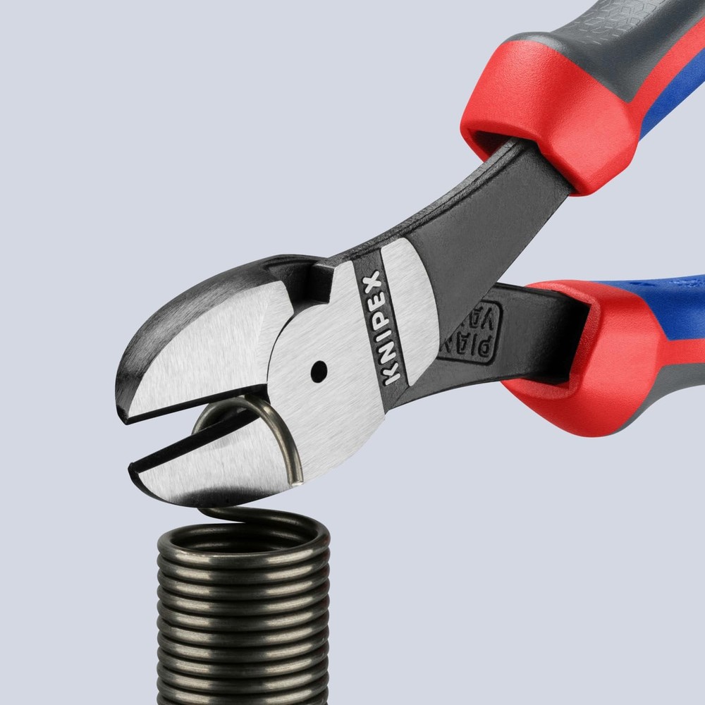 KNIPEX Tools - High Leverage Diagonal Cutters, Multi-Component (7402180) 7.25...
