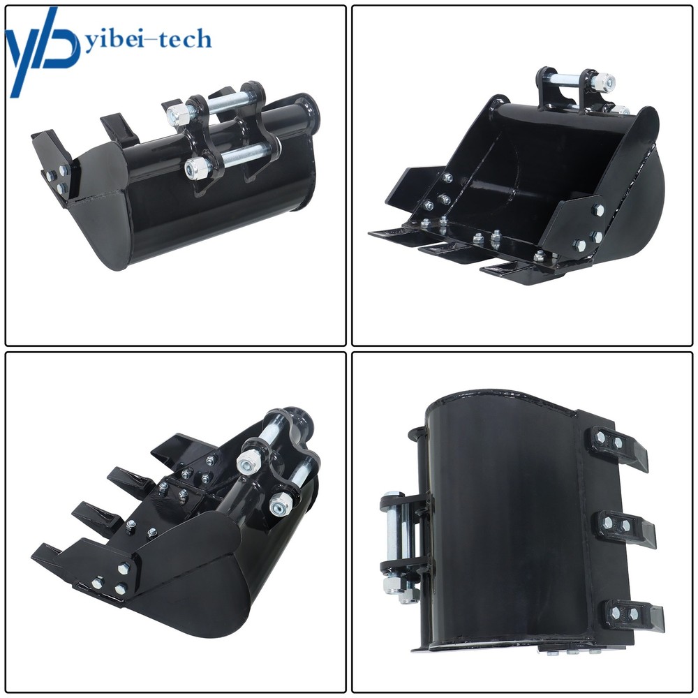 Mini Excavator 400mm Tooth Bucket Digger Machine Attachment With Teeth