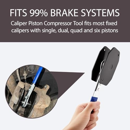 Brake Caliper Compression Tool, Heavy-Duty 360° Adjustable Ratcheting Caliper