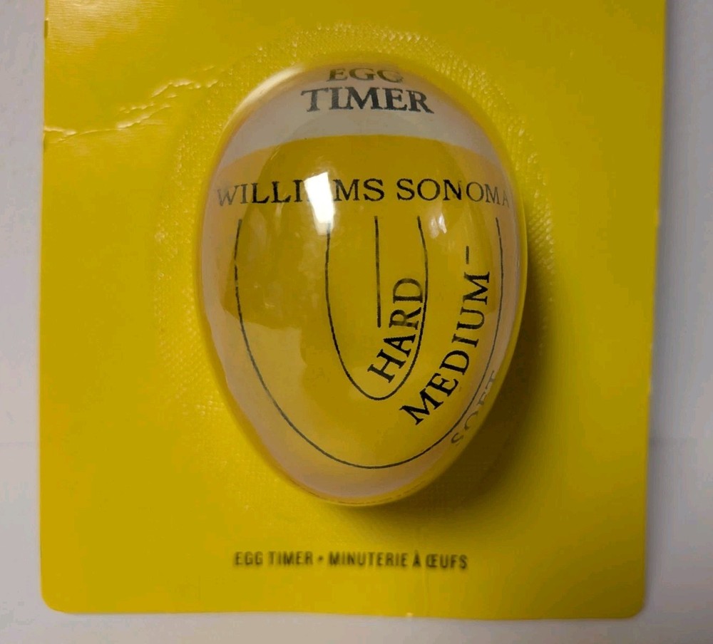 Williams Sonoma Temperature-Based Egg Timer For Soft To Hard Boiled New NIP