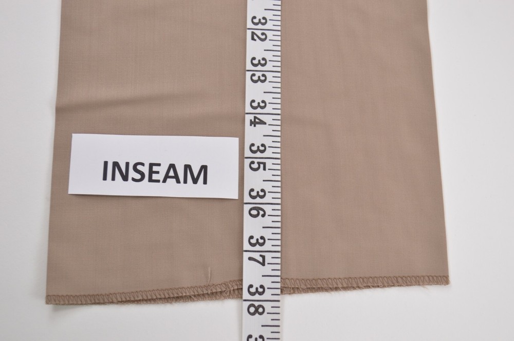 Zanella NWT Dress Pants Size 35 In Solid Khaki Tan Wool Devon $325