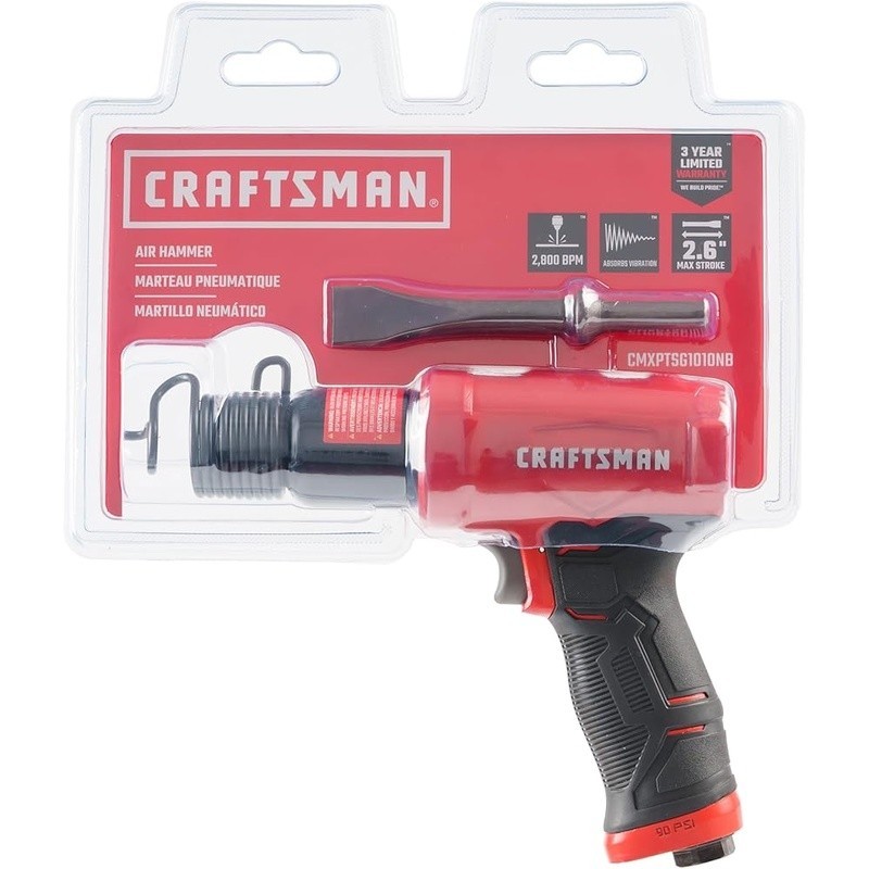 Air Hammer Pneumatic Tool 2800 BPM W/ Chisel Demolition Precision Control