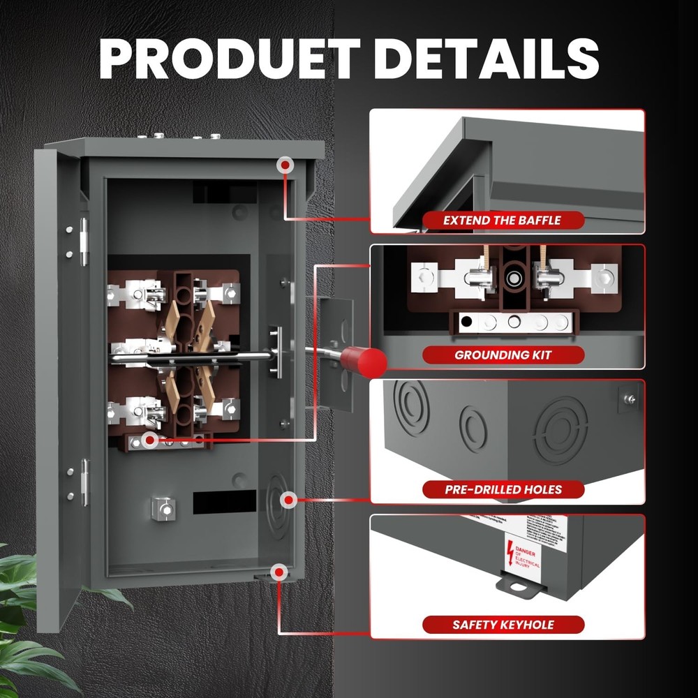 Weather-Resistant 200A Generator Transfer Switch: Secure Power Transition