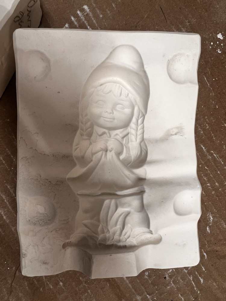 Ceramic Mold ALBERTAS Gnome Girl
