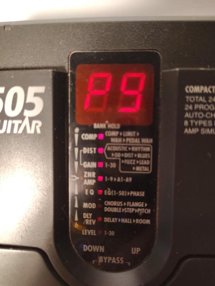 Zoom 505 World's First Multi Effects System In A Compact Pedal Tested & Working