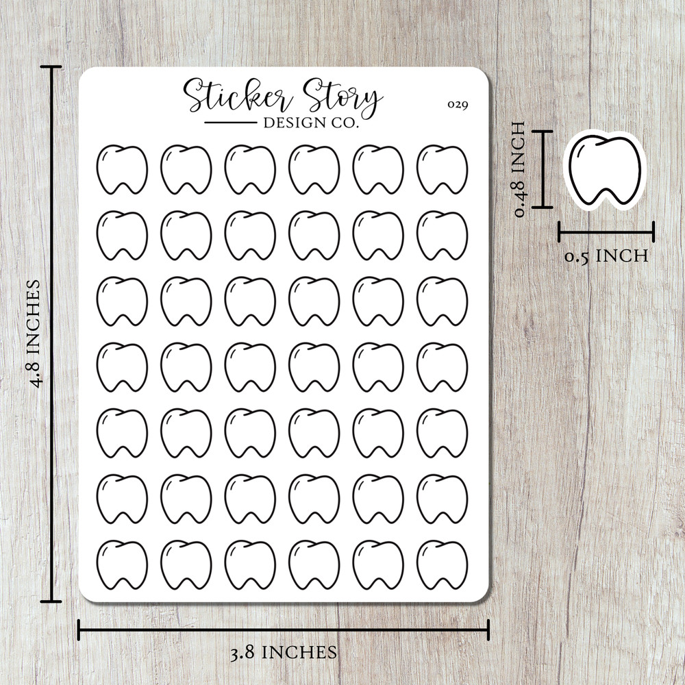 Dentist Appointment Icon Planner Stickers