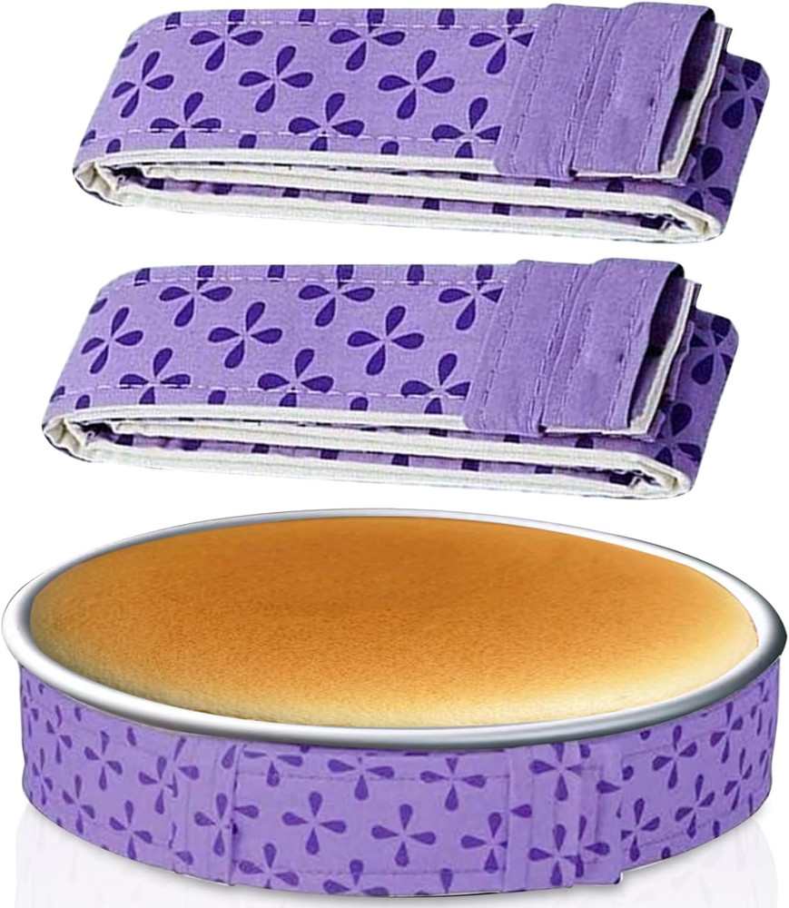 2 Pcs Baking Strips Cake Pan Dampen Strips Absorbent Thick Cotton Cake Strips fo