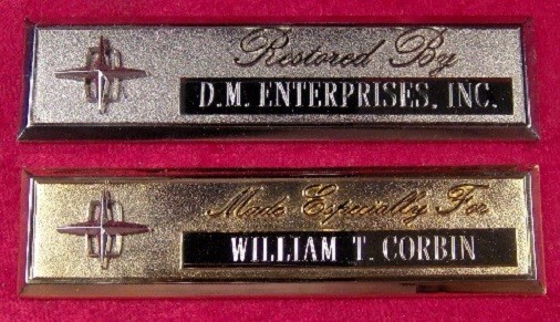 LINCOLN - CUSTOM ENGRAVED DASH PLAQUE