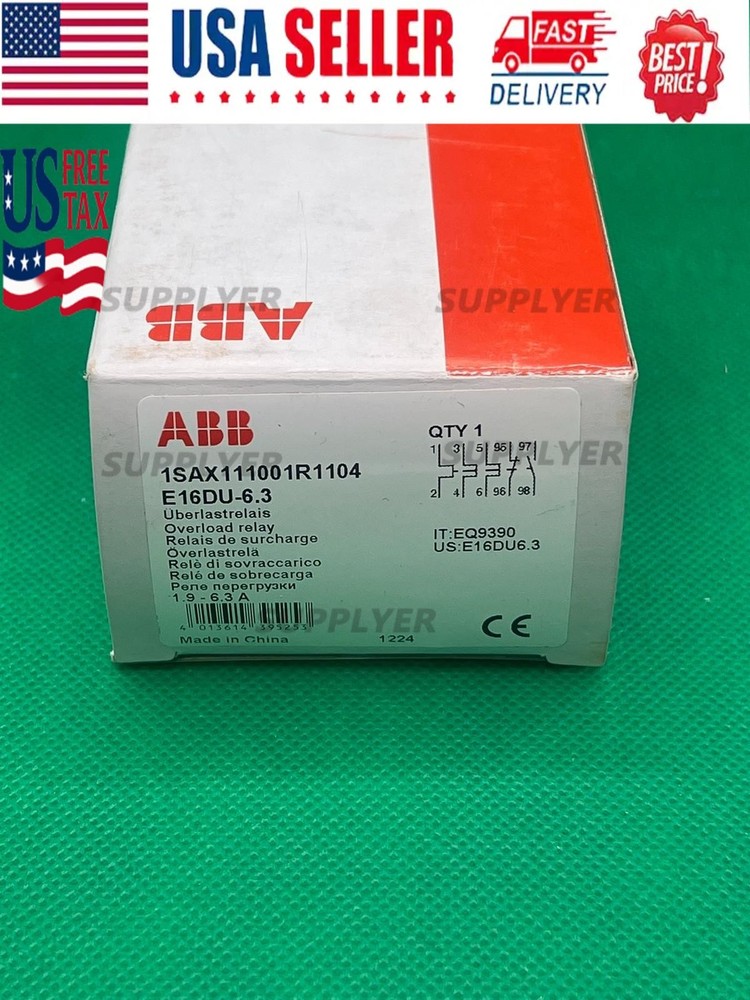 NEW ABB E16DU-6.3 OVERLOAD RELAY